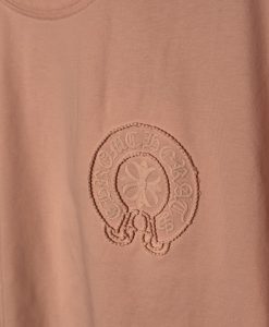 تیشرت کروم هارتز گلدوزی - صورتی chrome hearts