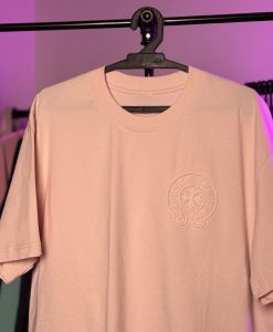 تیشرت کروم هارتز گلدوزی - صورتی chrome hearts