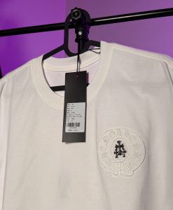 تیشرت کروم هارتز گلدوزی - سفید chrome hearts