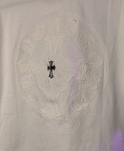 تیشرت کروم هارتز گلدوزی - سفید chrome hearts