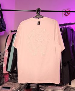 تیشرت کروم هارتز گلدوزی - صورتی chrome hearts