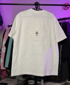 تیشرت کروم هارتز گلدوزی - سفید chrome hearts