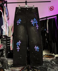 شلوار جین کروم هارتز - مشکی chrome hearts
