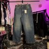 شلوار بگ پول اند بیر اورجینال - آبی کثیف pull & bear