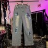 شلوار جین کروم هارتز - آبی chrome hearts