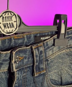 شلوار بگ پول اند بیر اورجینال - آبی کثیف pull & bear