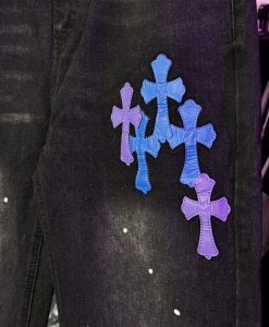 شلوار جین کروم هارتز - مشکی chrome hearts