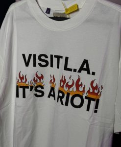 تیشرت گلری دپت آتیشی - سفید Gallery dept L.A