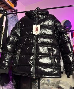 کاپشن مانکلر مایا مشکی براق - هایکپی Moncler maya
