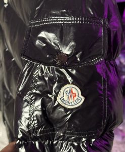 کاپشن مانکلر مایا مشکی براق - هایکپی Moncler maya